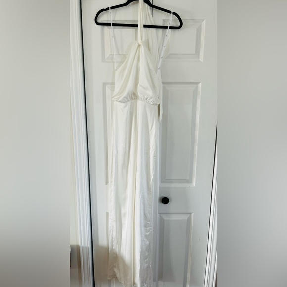 White Halter pantsuit - Picture 3 of 6